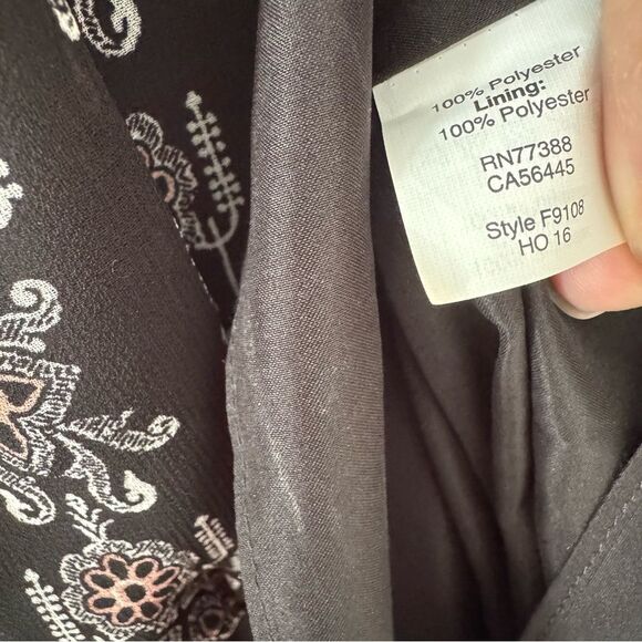 Madewell Lace-Up Fall Floral Dress Size 2 (XS) - Picture 5 of 7